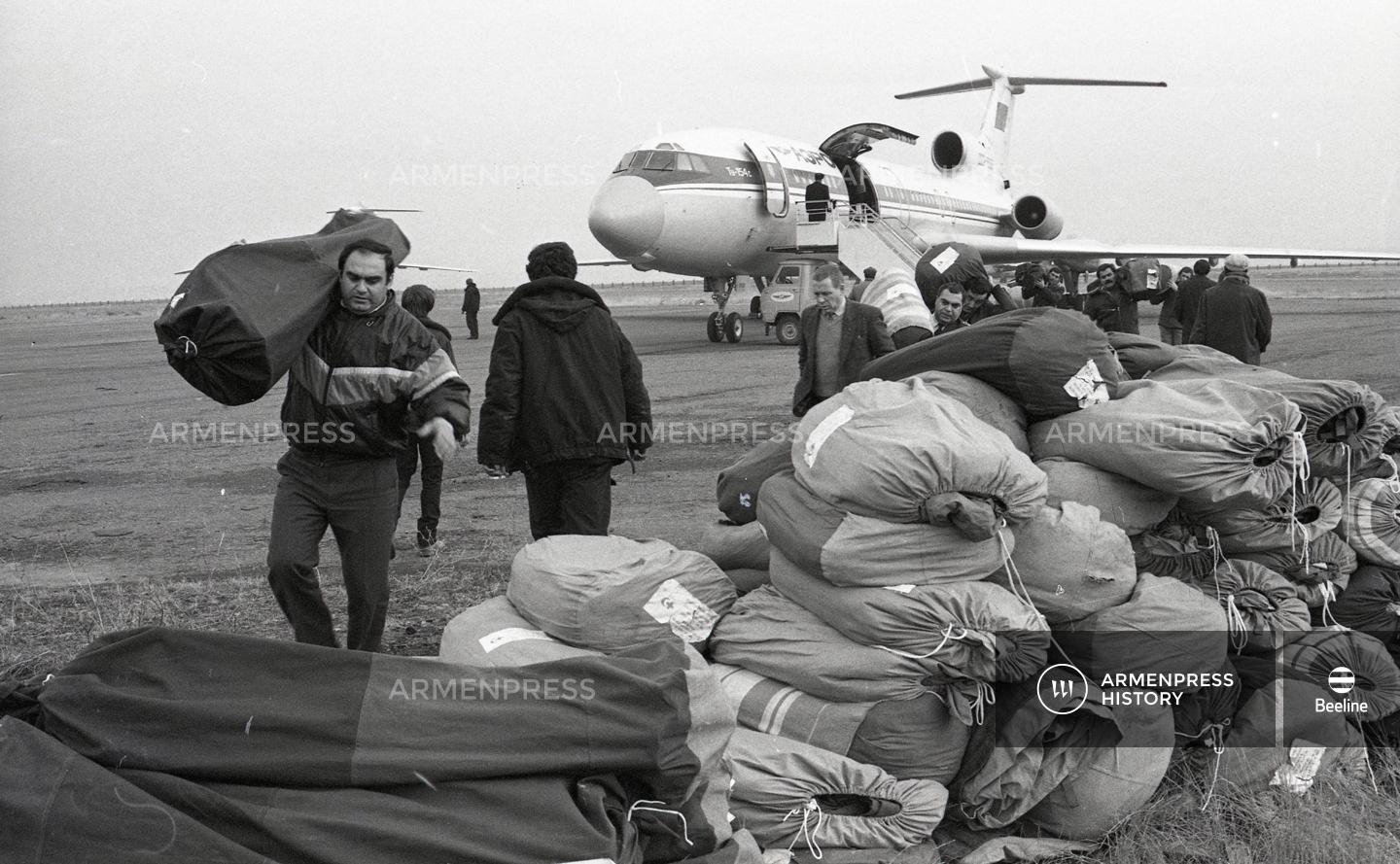 Լենինականի օդանավակայանը երկրաշարժի հաջորդ օրը